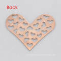 De haute qualité en acier inoxydable rose or coeur plaques bijoux pour locker flottant 30mm